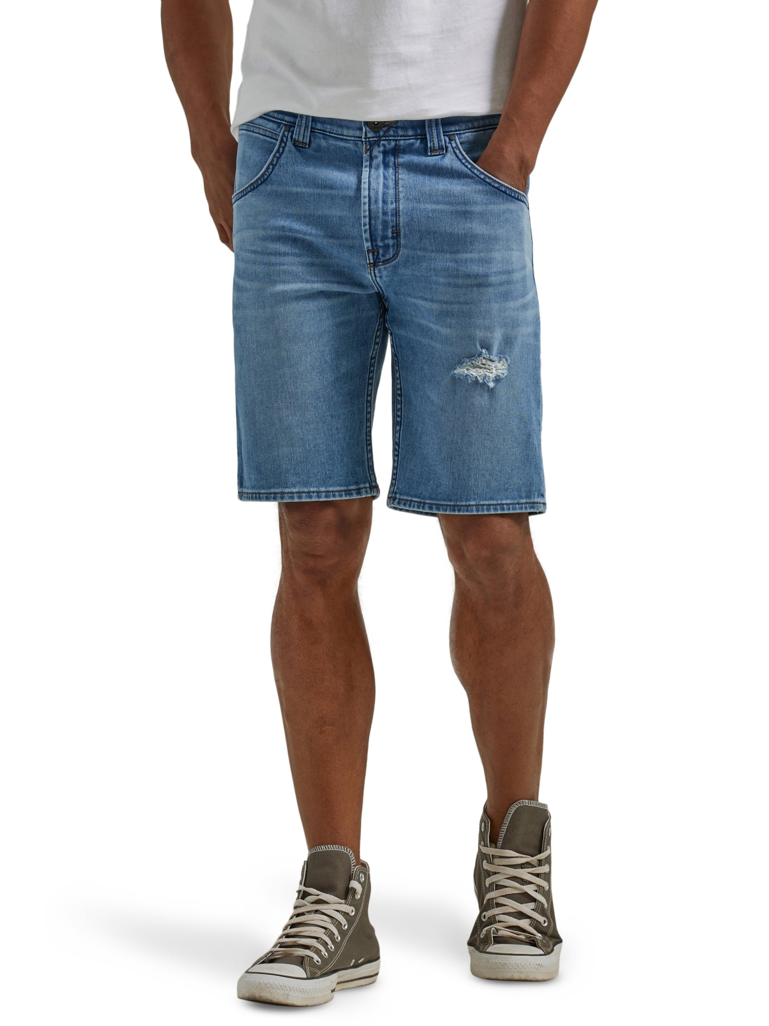 Wrangler Jean Shorts Mens size 46 Denim Dad Jorts Bermuda Style 100% Cotton