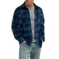 thumbnail image 1 of Wrangler Men's Fleece Buffalo Plaid Relaxed Fit Long Sleeve Shirt, S-3XL, 1 of 5