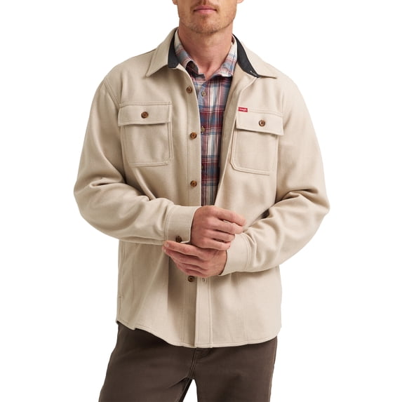Wrangler® Men's Fleece Shirt Jacket, S-3XL