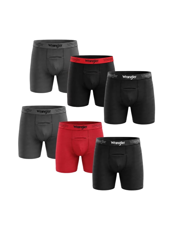 Men's Flex Microfiber 6" Boxer Brief, 6 Pack