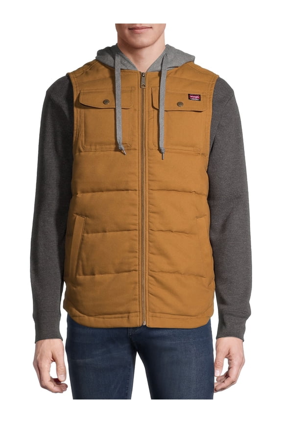 Men's Flex Work Vest with Comfort Fleece Hood