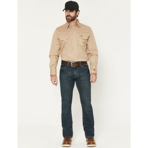 Wrangler Men's Fr Dark Wash Vintage Slim Bootcut Stretch Denim Jeans - 112369397 38W x 34L