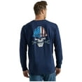 thumbnail image 1 of Wrangler Men's Fr Skull Flag Long Sleeve Graphic T-Shirt - 112335429, 1 of 2