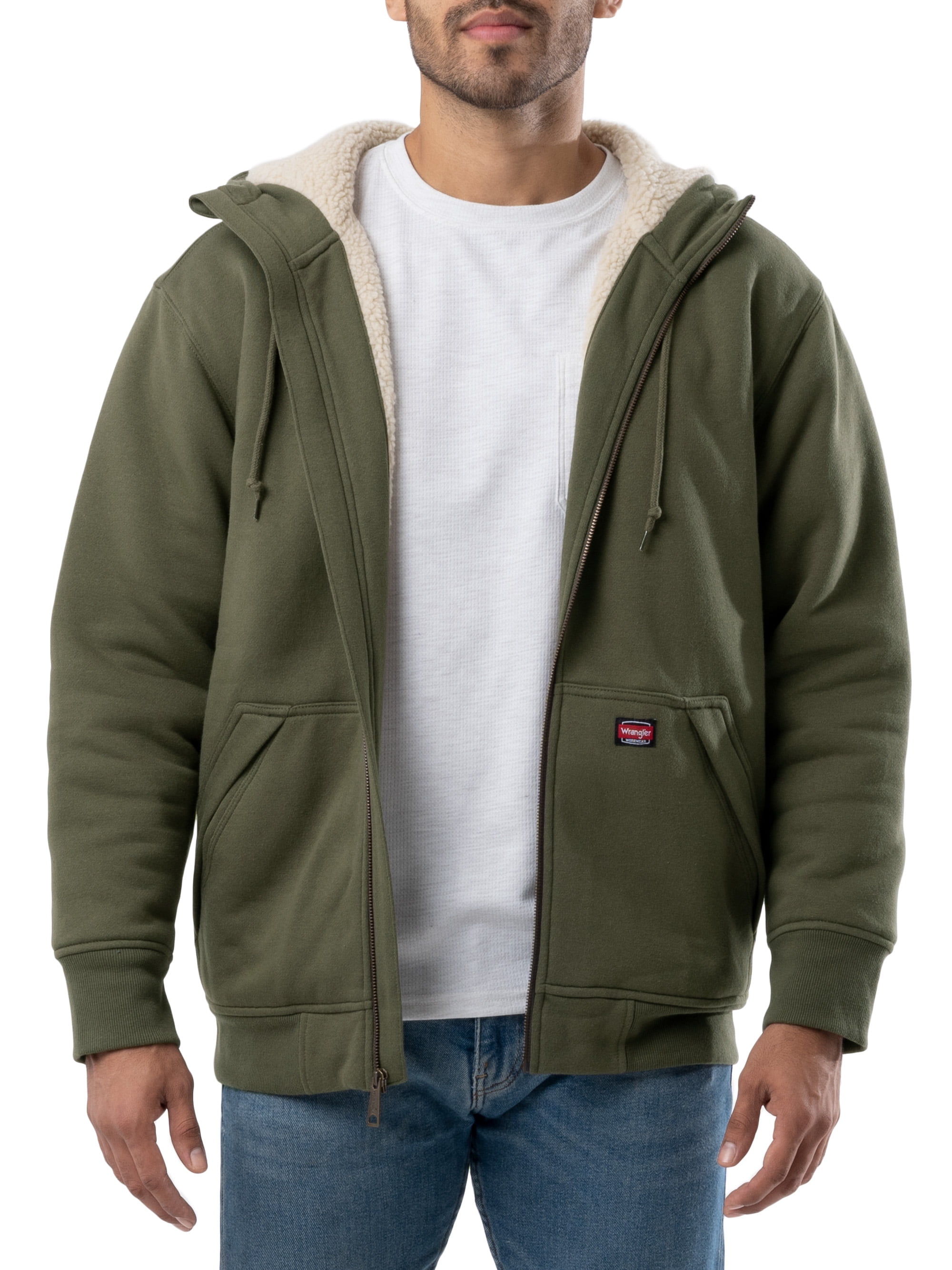 Wrangler Mens Full Zip Fleece Hoodie, sizes S-5XL Kenya Ubuy