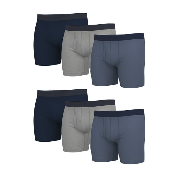 Wrangler Men's Functional Fly Brief Underwear, Multicolor (6 Pack)