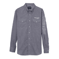 thumbnail image 1 of Wrangler Logo Navy Print Long Sleeve - Mens Shirt  - 112344432, 1 of 2