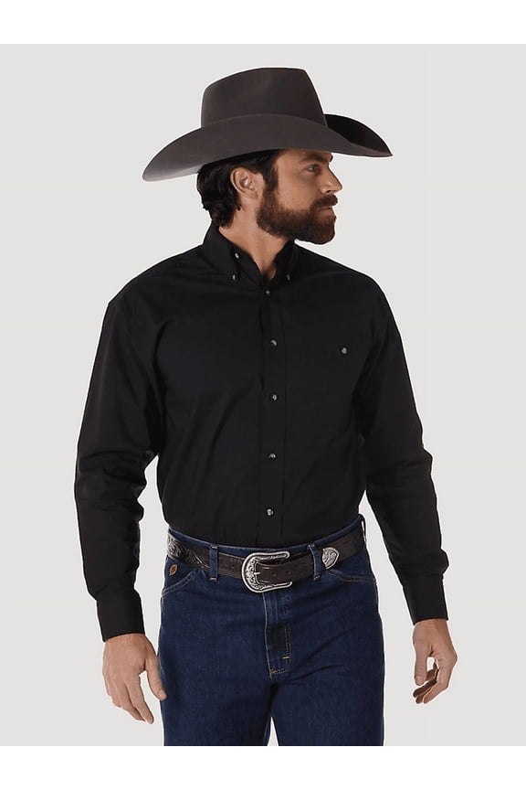 George Strait Solid Black - Mens Shirt  - 112345802