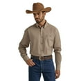 thumbnail image 1 of Wrangler Men's George Strait Collection Tan Button Down Shirt 112338097, 1 of 3