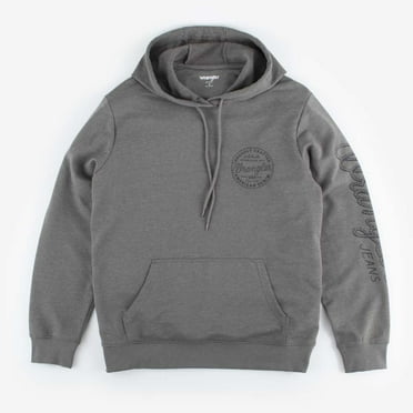 Wrangler Men's Graphic Hoodie Gray Large