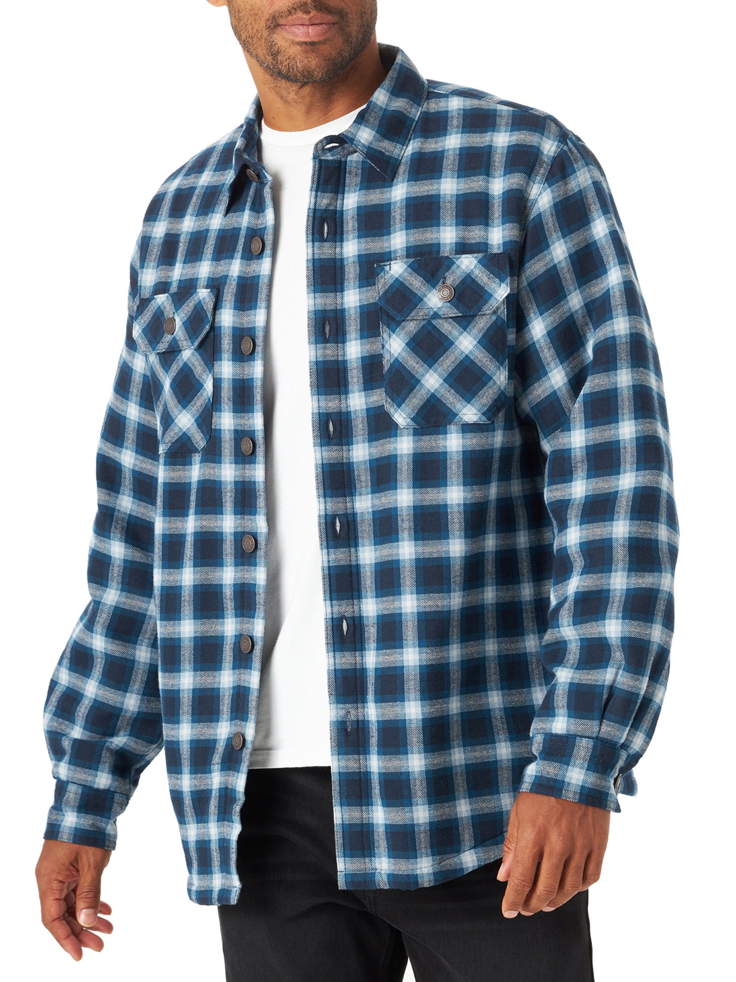 Wrangler Men's Heavyweight Sherpa-Lined Shirt Jacket