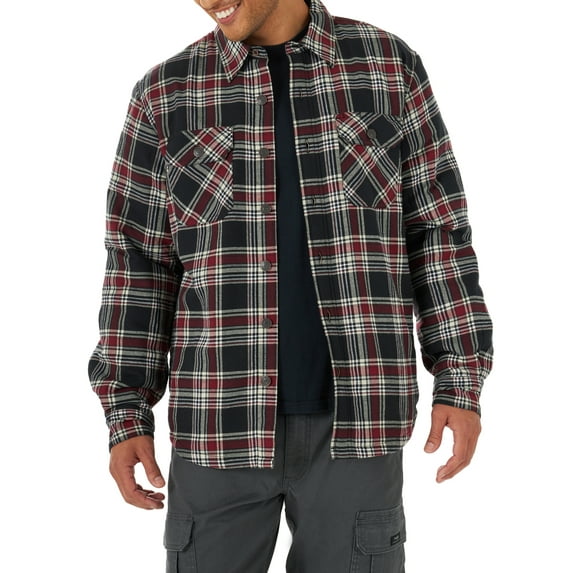 Wrangler Men's Heavyweight Sherpa-Lined Shirt Jacket