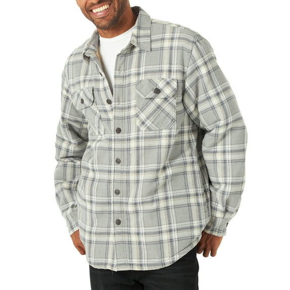 Wrangler Men's Heavyweight Sherpa-Lined Shirt Jacket