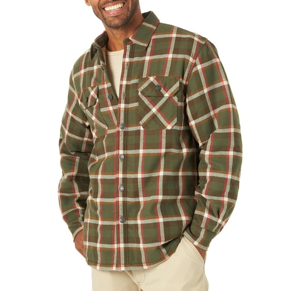 Wrangler Men's Heavyweight Sherpa-Lined Shirt Jacket