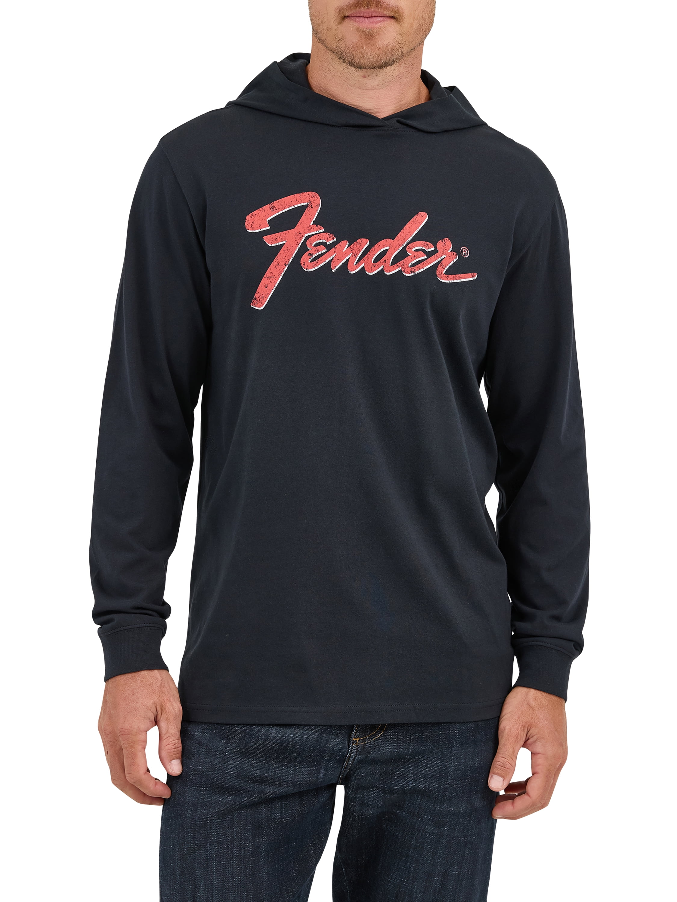 Wrangler® Men's Hooded Long Sleeve Fender Graphic Tee, Sizes M-2XL