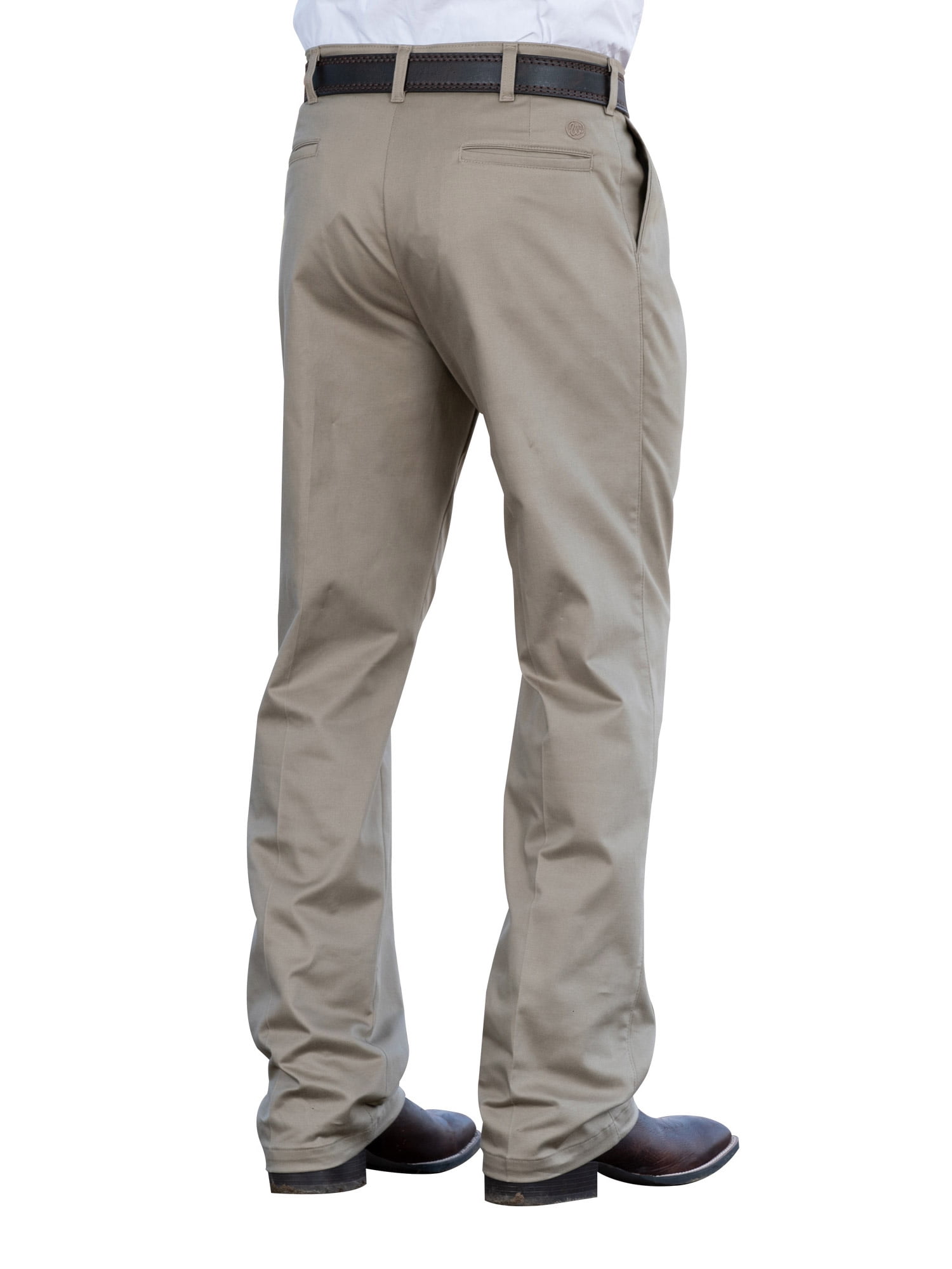 Wrangler Men's Khaki Casual Pleated Front Western Pants Beige/Khaki 42W