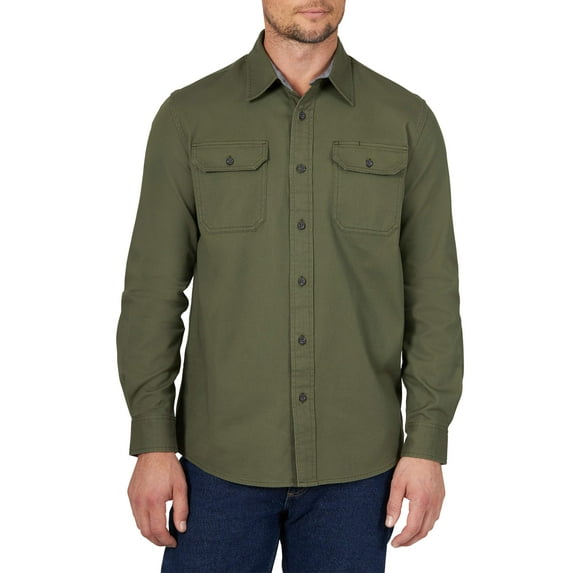 Wrangler Men's Long Sleeve Comfort Stretch Woven Shirt