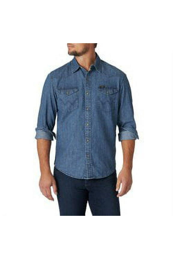 Men's Long Sleeve Denim Tops, Size S-3XL