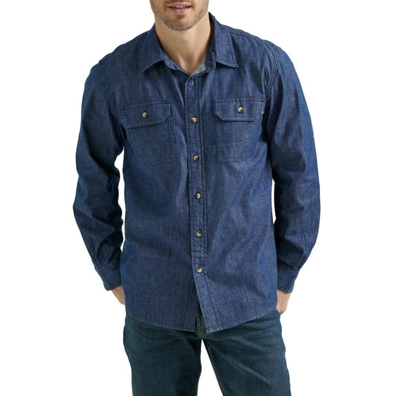 Wrangler® Men's Long Sleeve Epic Soft Woven Shirt, Sizes S-5XL