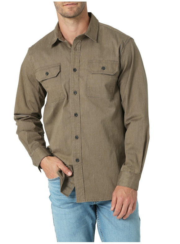 Wrangler® Men's Long Sleeve Epic Soft Woven Shirt, Sizes S-5XL
