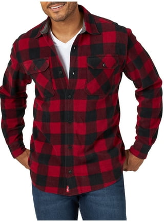 ATG by Wrangler® Men's Thermal Lined Flannel Shirt in Mahogany