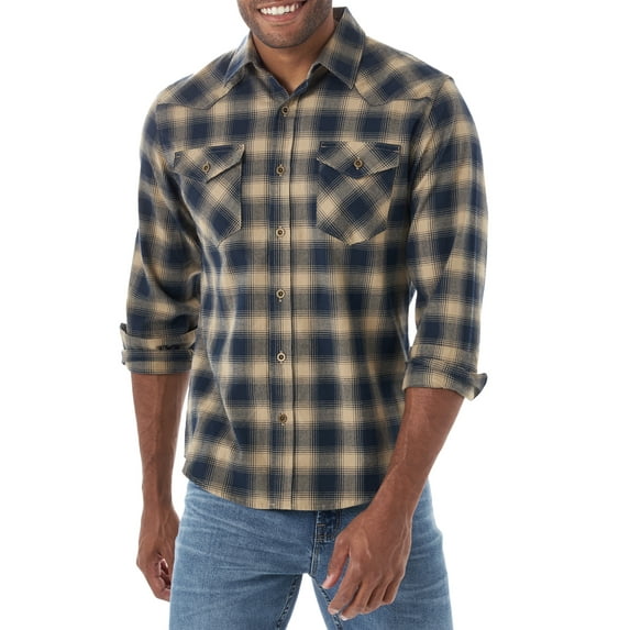 Wrangler Men's Long Sleeve Free to Stretch Woven Shirt