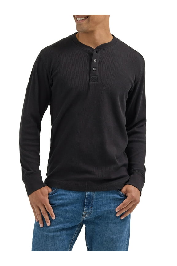 ® Men's Long Sleeve Henley Shirt, Sizes S-3XL