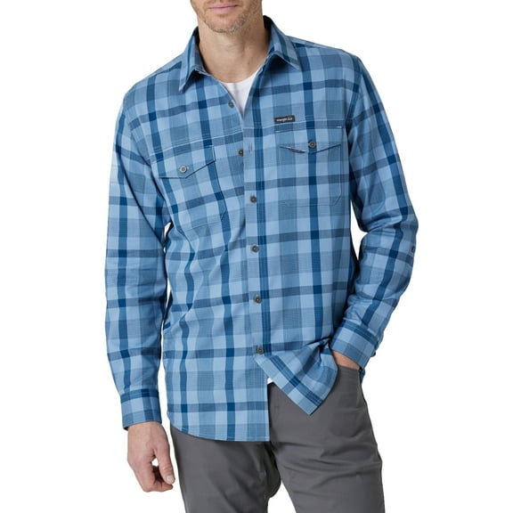 Wrangler Men's Long Sleeve Outdoor Shirt, Sizes S-5XL