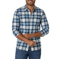 thumbnail image 1 of Wrangler Men's Long Sleeve Premium Slim Fit Stretch Plaid Shirt, 1 of 2