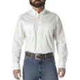 thumbnail image 1 of Wrangler Men's Long Sleeve Western Button Down Lightweight Solid Twill Shirt, 1 of 6