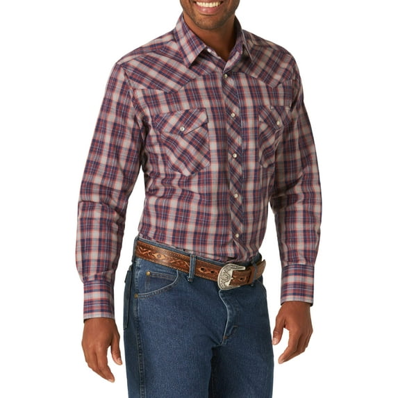 Wrangler Men's Long Sleeve Western Shirt