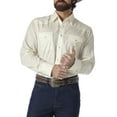 thumbnail image 1 of Wrangler Men's Long Sleeve Western Snap Dobby Striped Shirt, 1 of 4
