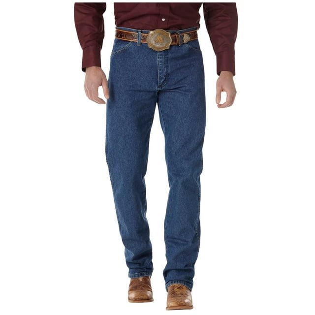 Wrangler Men's Medium Wash High Rise Original Cowboy Bootcut Jeans Blue 33W x 34L  US