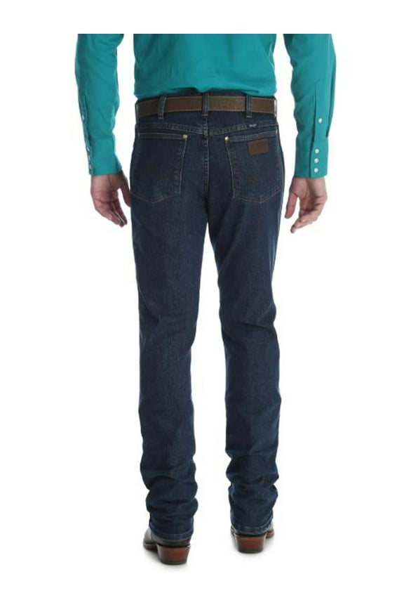 Men's Midnight Rinse Premium Performance Cowboy Cut Slim Jeans - 1036MAVMR 35W x 32L  US