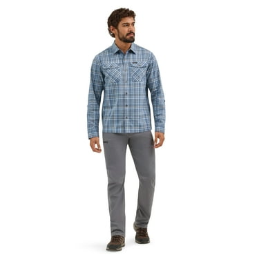 Wrangler® Men's Outdoor Long Sleeve Shirt with UPF 30  Protection, Sizes S-5XL