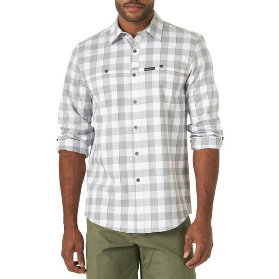 Wrangler Men's Outdoor Long Sleeve Utility Camp Shirt