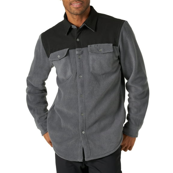 Wrangler Men's Outdoor Overlay Fleece Shirt