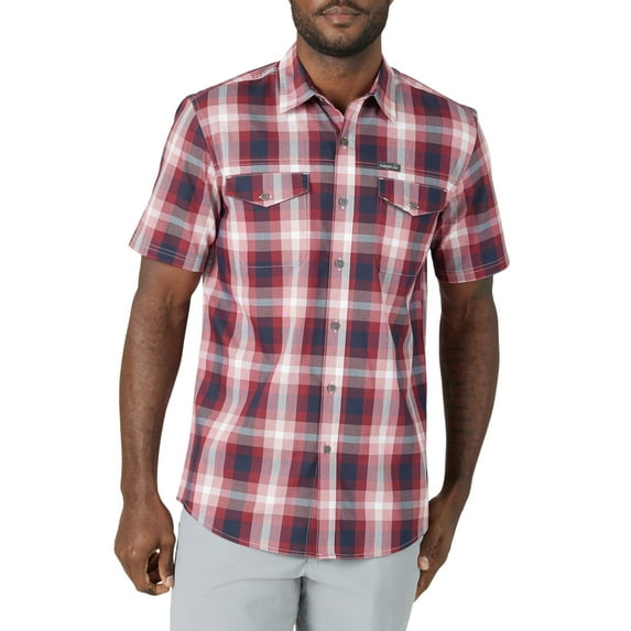 Wrangler Men’s Outdoor Short Sleeve Shirt with UPF 40 Protection, Sizes S-5XL