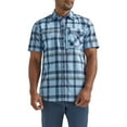 thumbnail image 1 of Wrangler Men’s Outdoor Short Sleeve Zip Pocket Shirt with UPF 40, Sizes S-5XL, 1 of 5