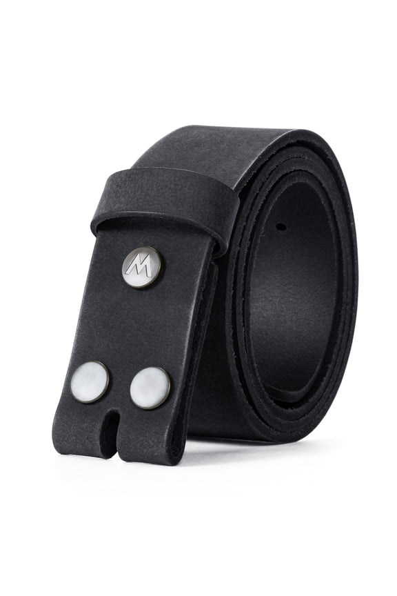 Men's Pebble Leather Belt, 38mm Casual Waist Belt for Jeans, Father's Day Gifts