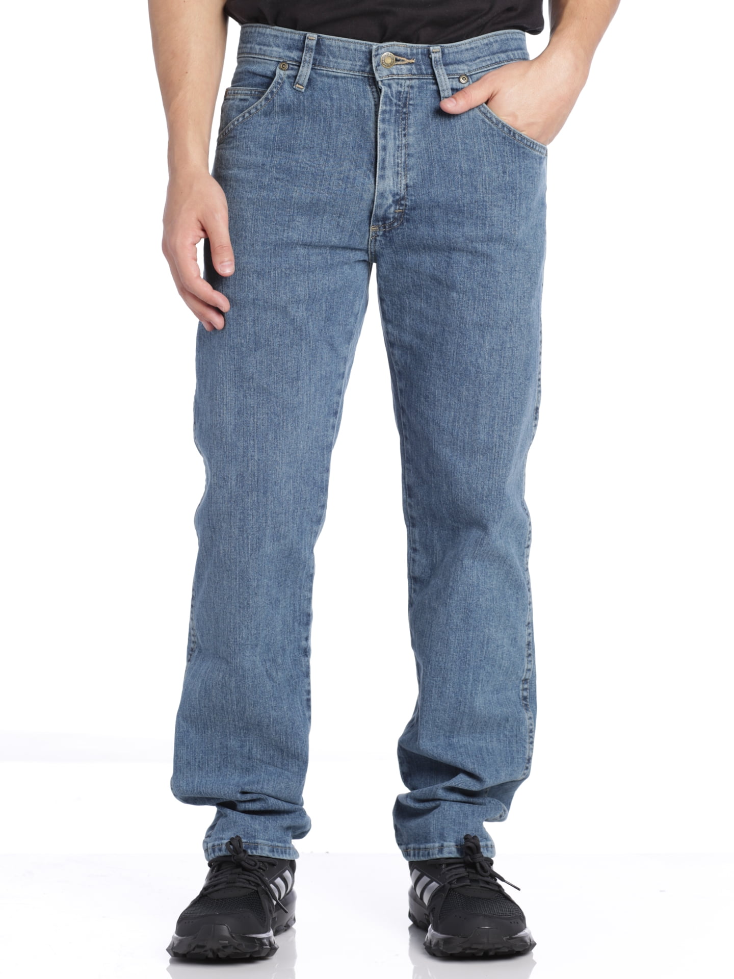 Wrangler Men's Performance Series Regular Fit Denim Jeans - Mid Wash ...