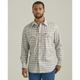 thumbnail image 1 of Wrangler Men's Plaid Print Long Sleeve Performance Snap Western Shirt - 112333324 Medium, 1 of 4