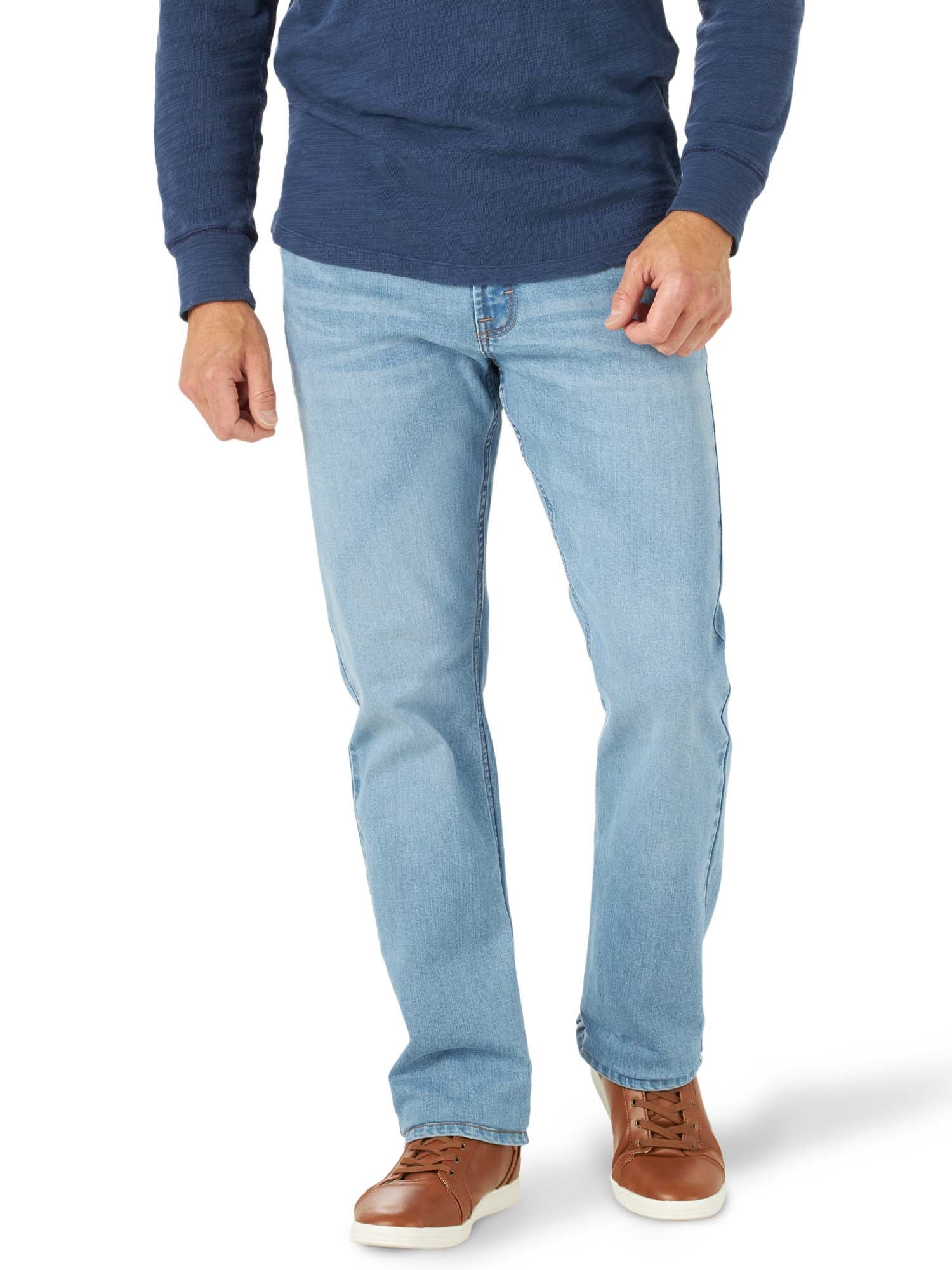 Wrangler Authentics Relaxed Fit Bootcut Herenjeans, Medium Indigo, 33W / 30L