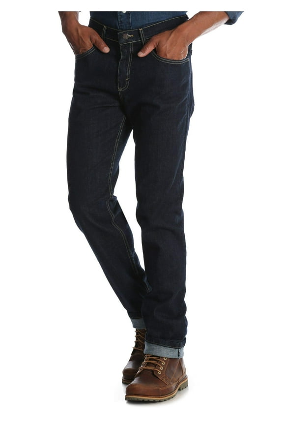 Men's Premium Flex Denim Regular Taper Jean Pants (Dark Wash Medium Fade, W31 x L30)