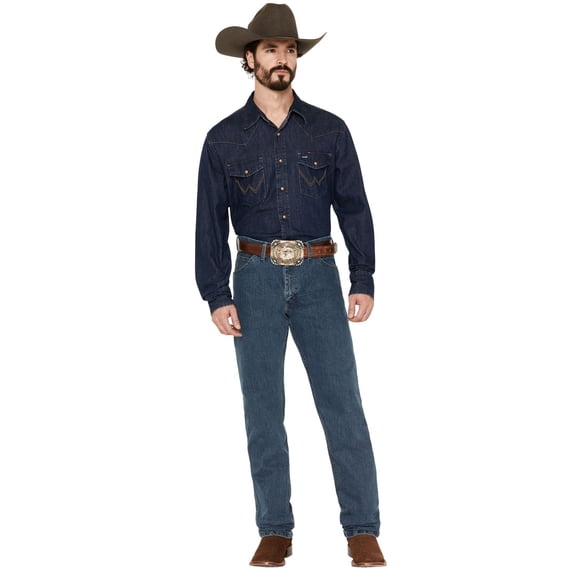 Wrangler Men's Premium Performance Cool Vantage Regular Fit Cowboy Cut Jeans Indigo 35W x 32L US
