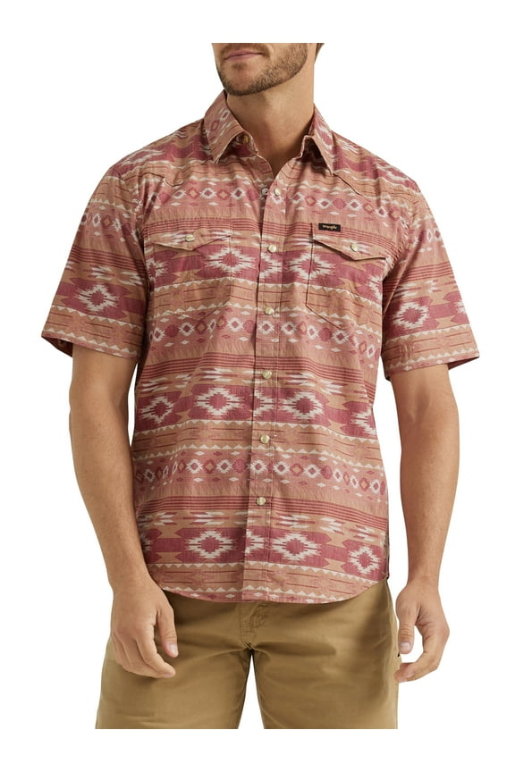 ® Men's Premium Short Sleeve Patterned Shirt, Sizes S-2XL