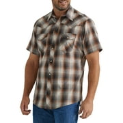 Wrangler® Men's Regular Fit Short Sleeve Western Shirt, Sizes S-5XL