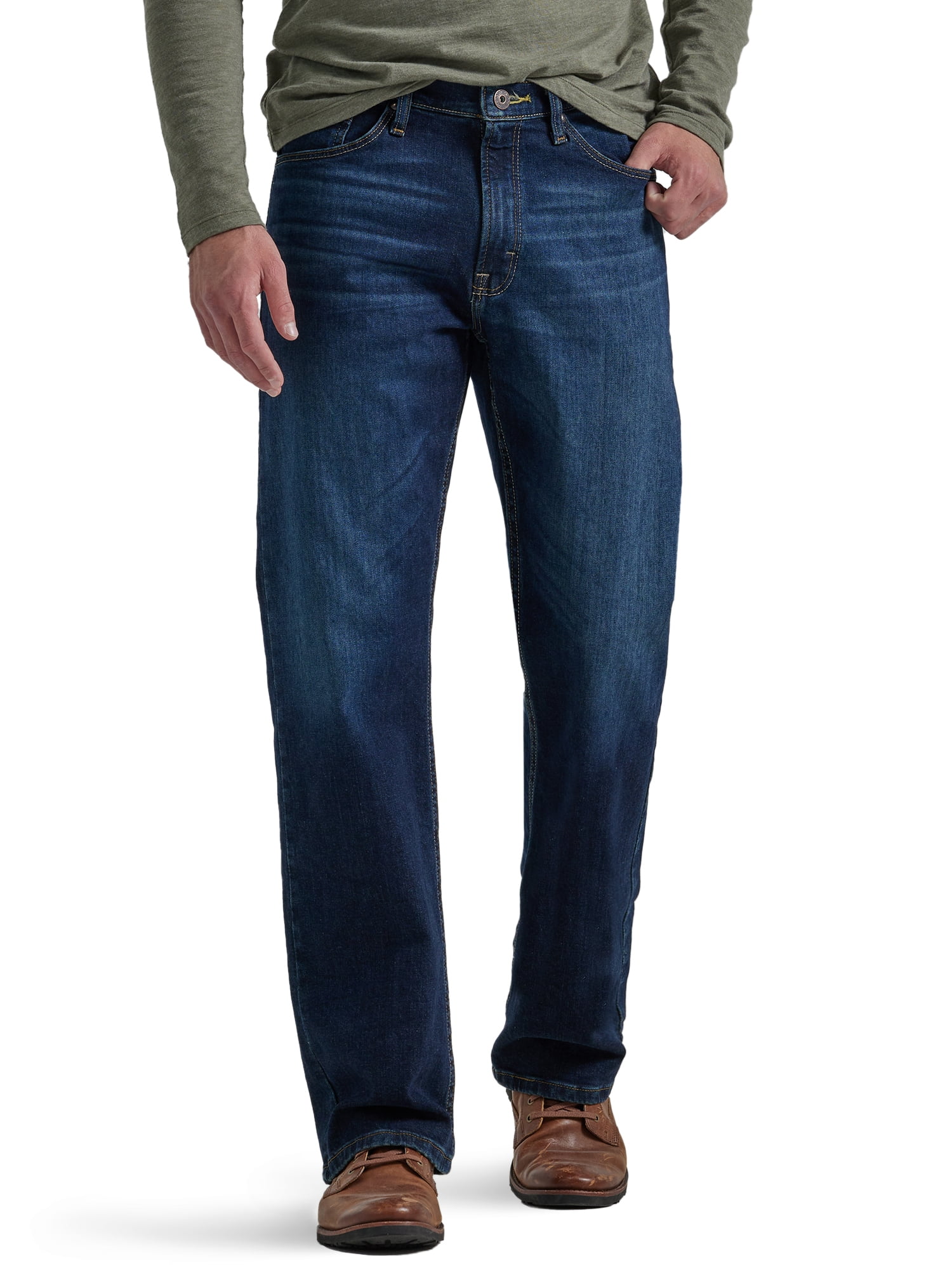 Blue Comfort Mid 30x38 Wrangler Advanced Jeans Stone