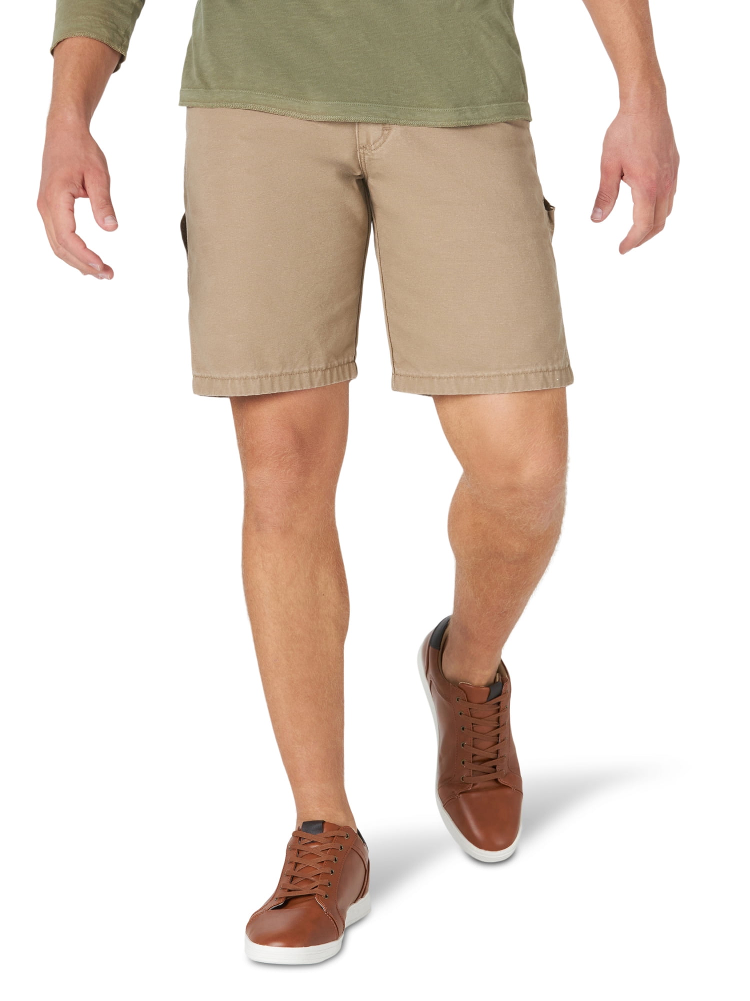 FEDTOSING Men's 3/4 Long Capri Shorts Casual Elastic Waist Cotton