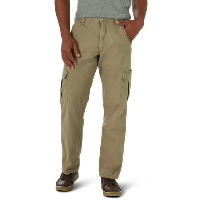 Wrangler Men's Relaxed Fit Fleece Lined Cargo Pant - Walmart.com