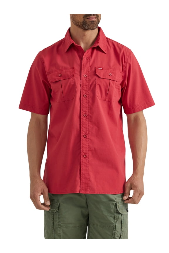 ® Men's Relaxed Fit Short Sleeve Twill Shirt, Sizes S-5XL